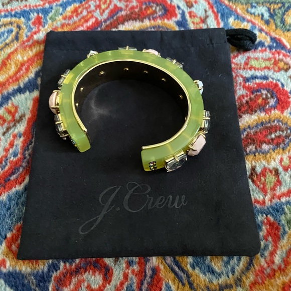 J Crew Yellow Crystal Cuff Bracelet - Picture 6 of 10